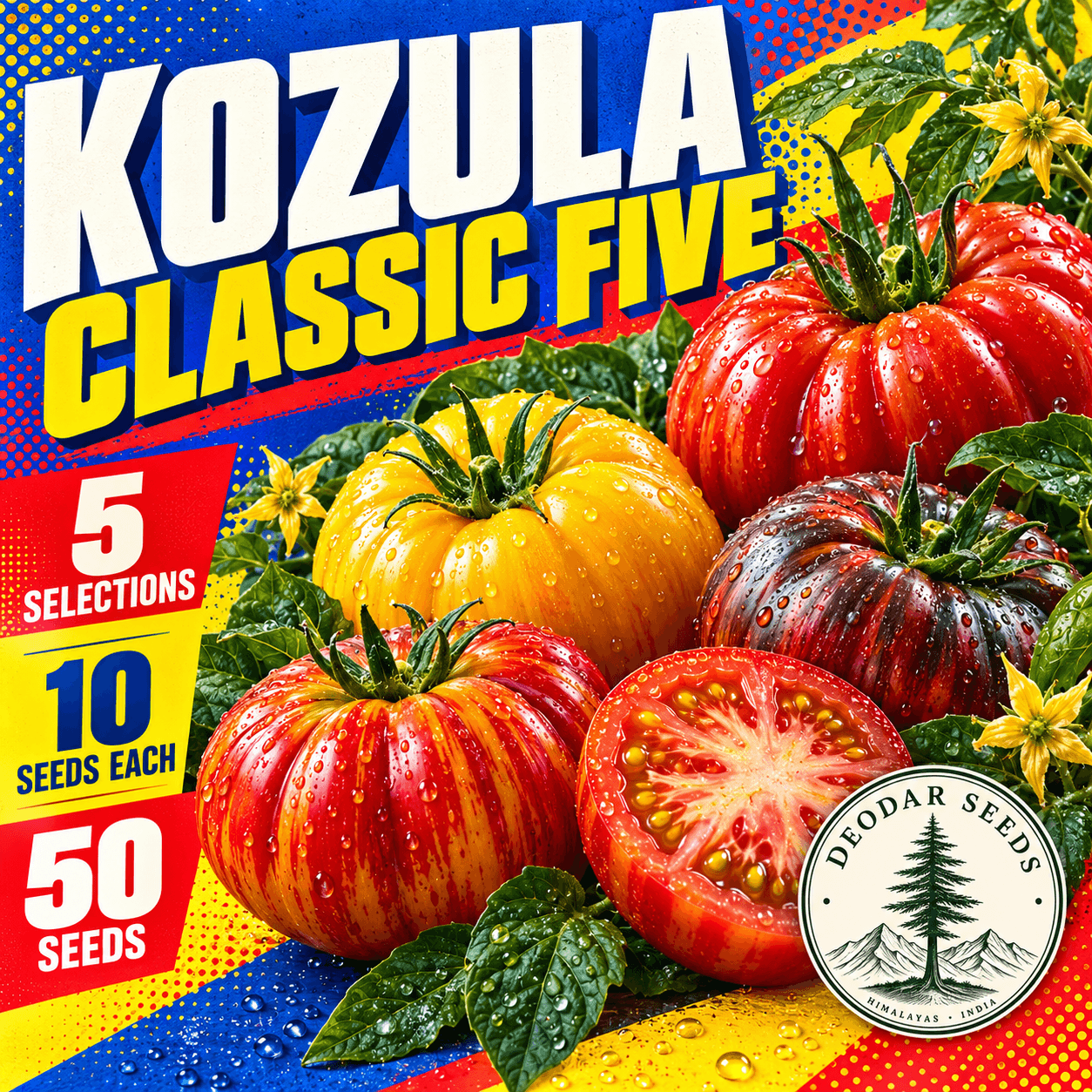 Kozula Classic Five — 5 Seed Selections — AI-generated kit illustration