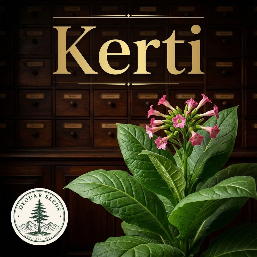 Kerti Nicotiana Seeds — AI-generated kit illustration
