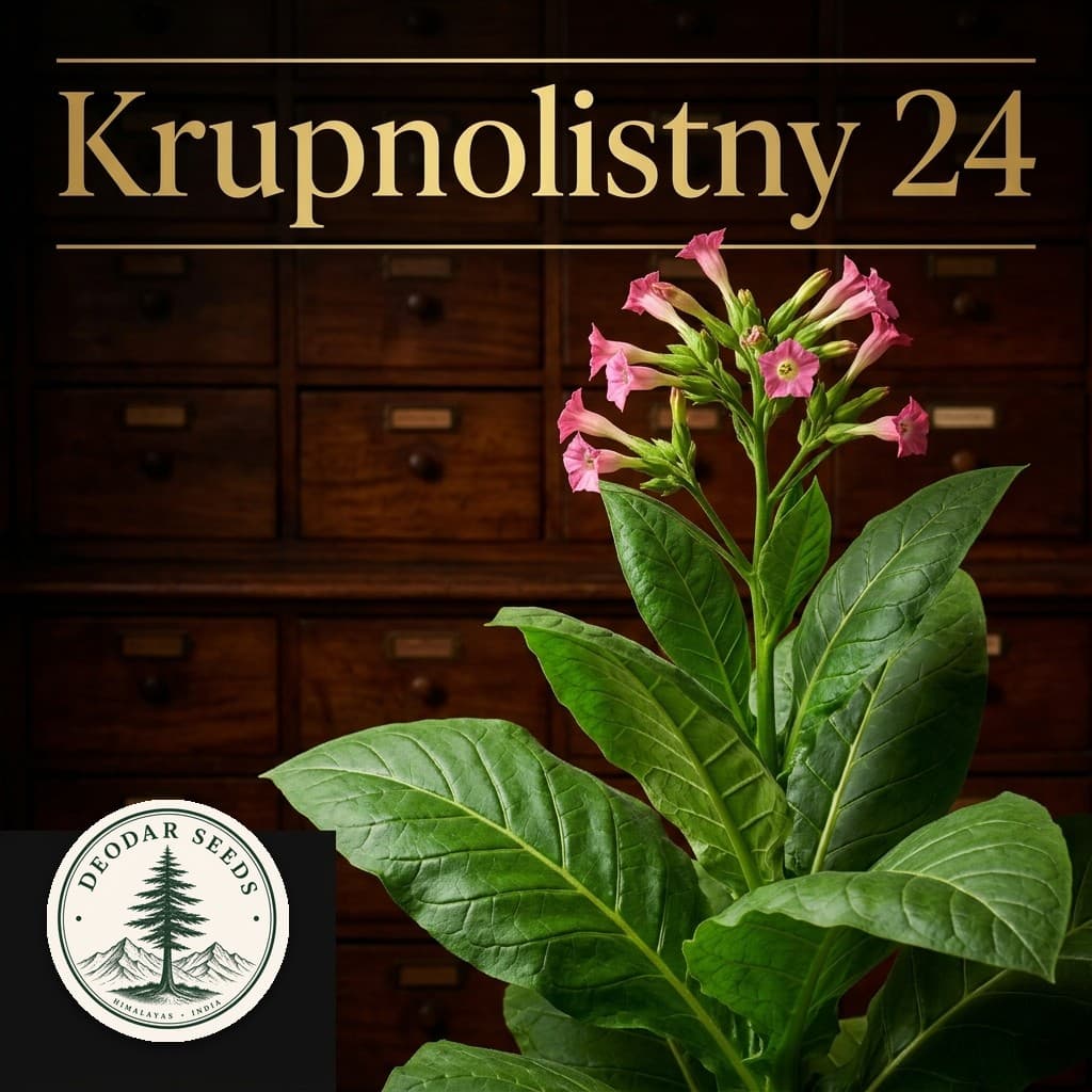 Krupnolistny 24 Nicotiana Seeds — AI-generated kit illustration