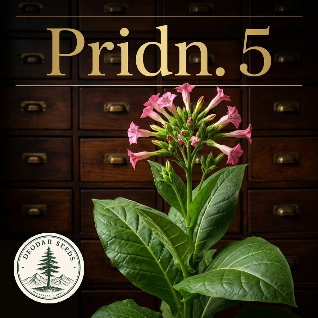 Pridn. 5 Nicotiana Seeds — AI-generated kit illustration