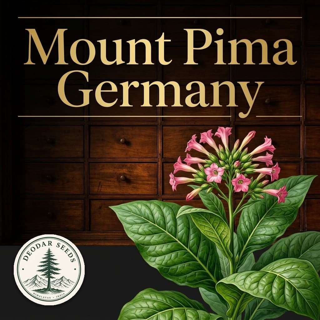 Mount Pima Germany Nicotiana Seeds — AI-generated kit illustration