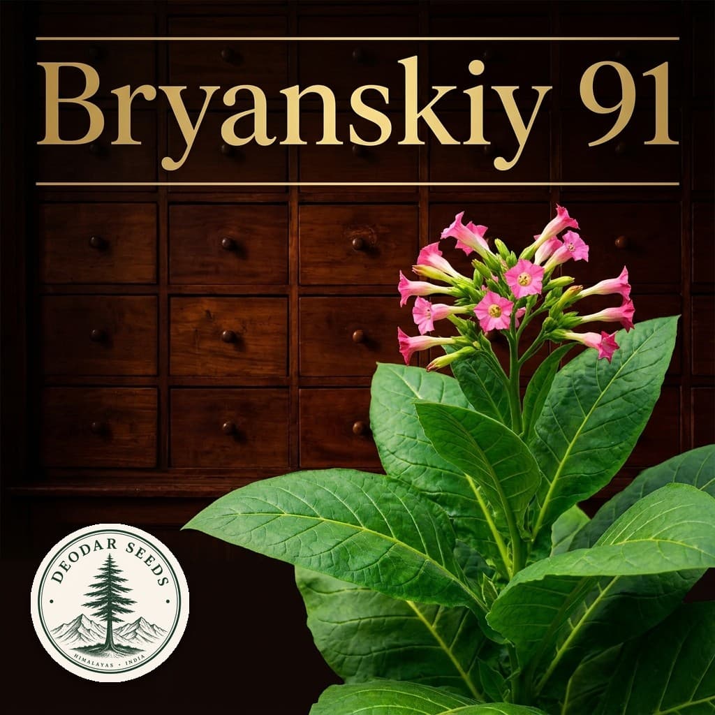 Bryanskiy 91 Nicotiana Seeds — AI-generated kit illustration