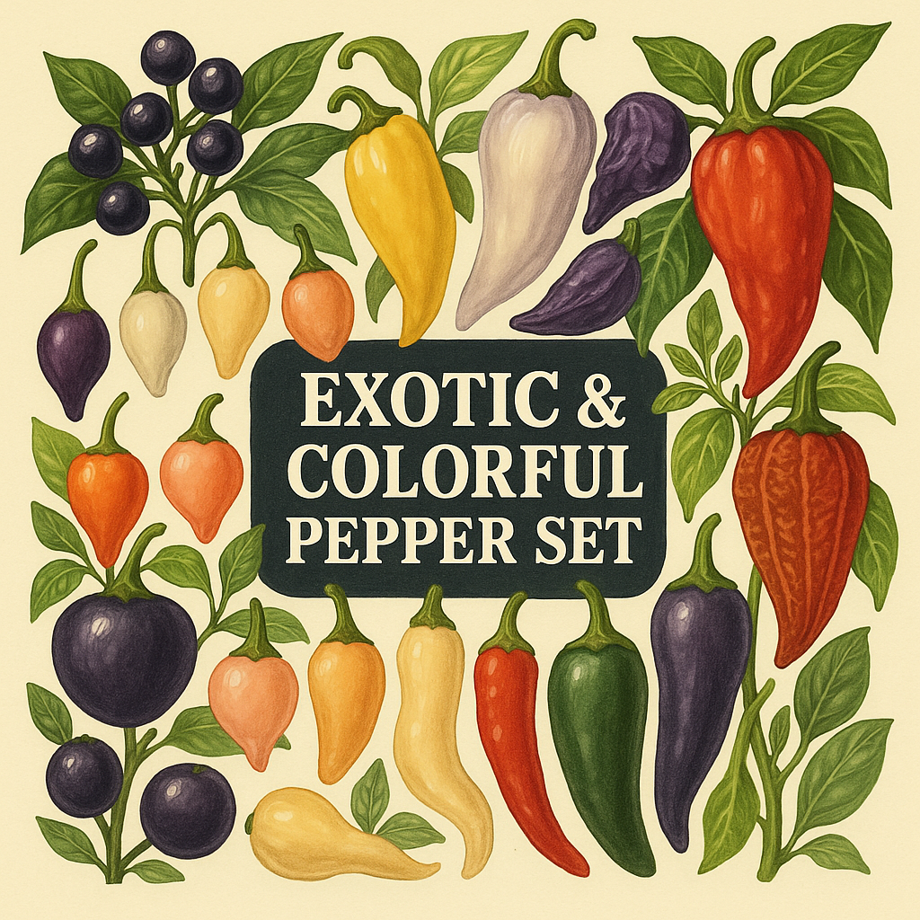 Exotic & Colorful Pepper Set