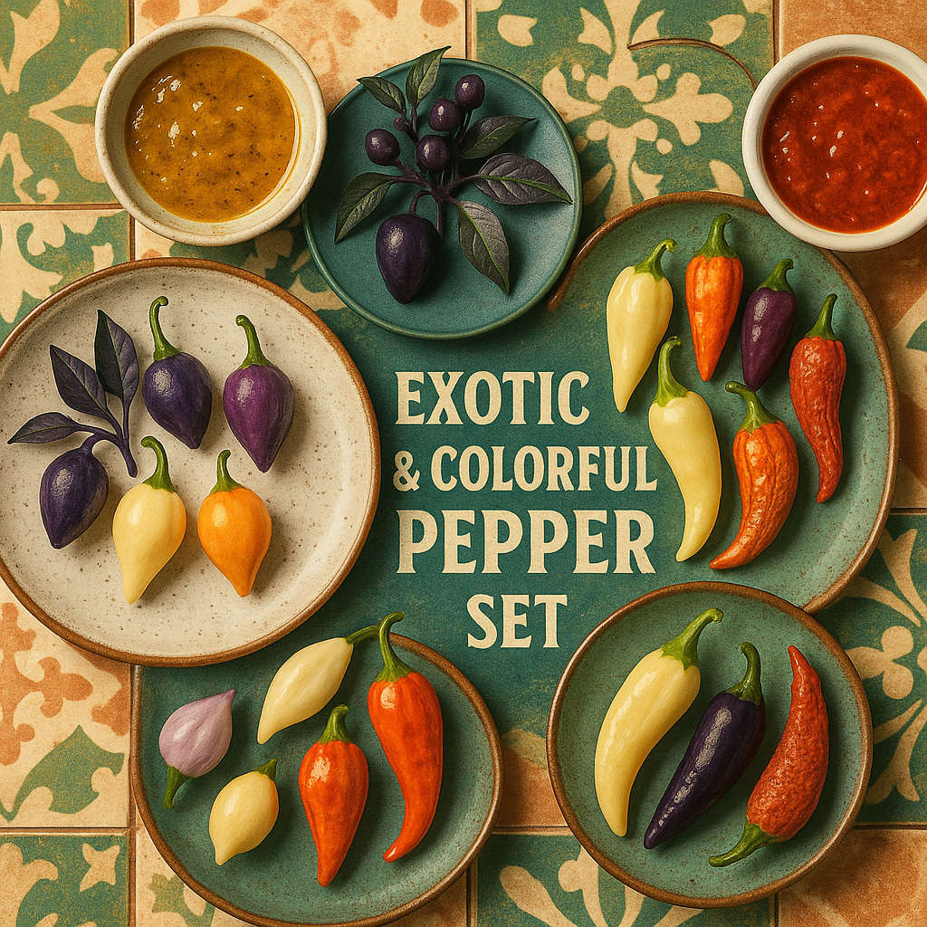 Exotic & Colorful Pepper Set