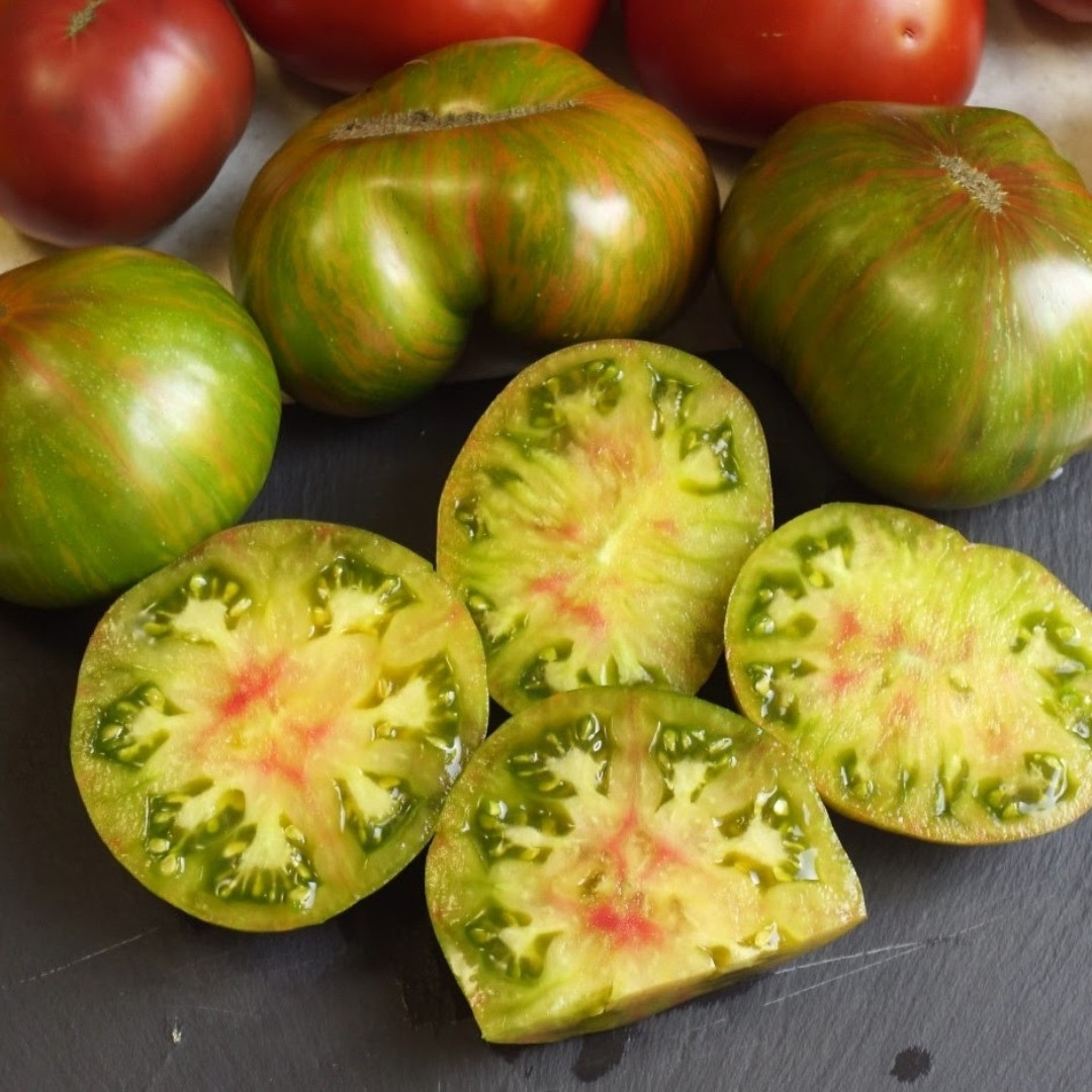 Tomato Seeds Dwarf Peppermint Stripes - 10