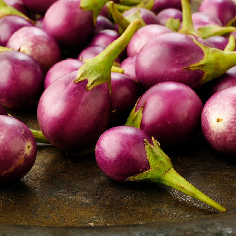 Eggplant purple round seeds - 30