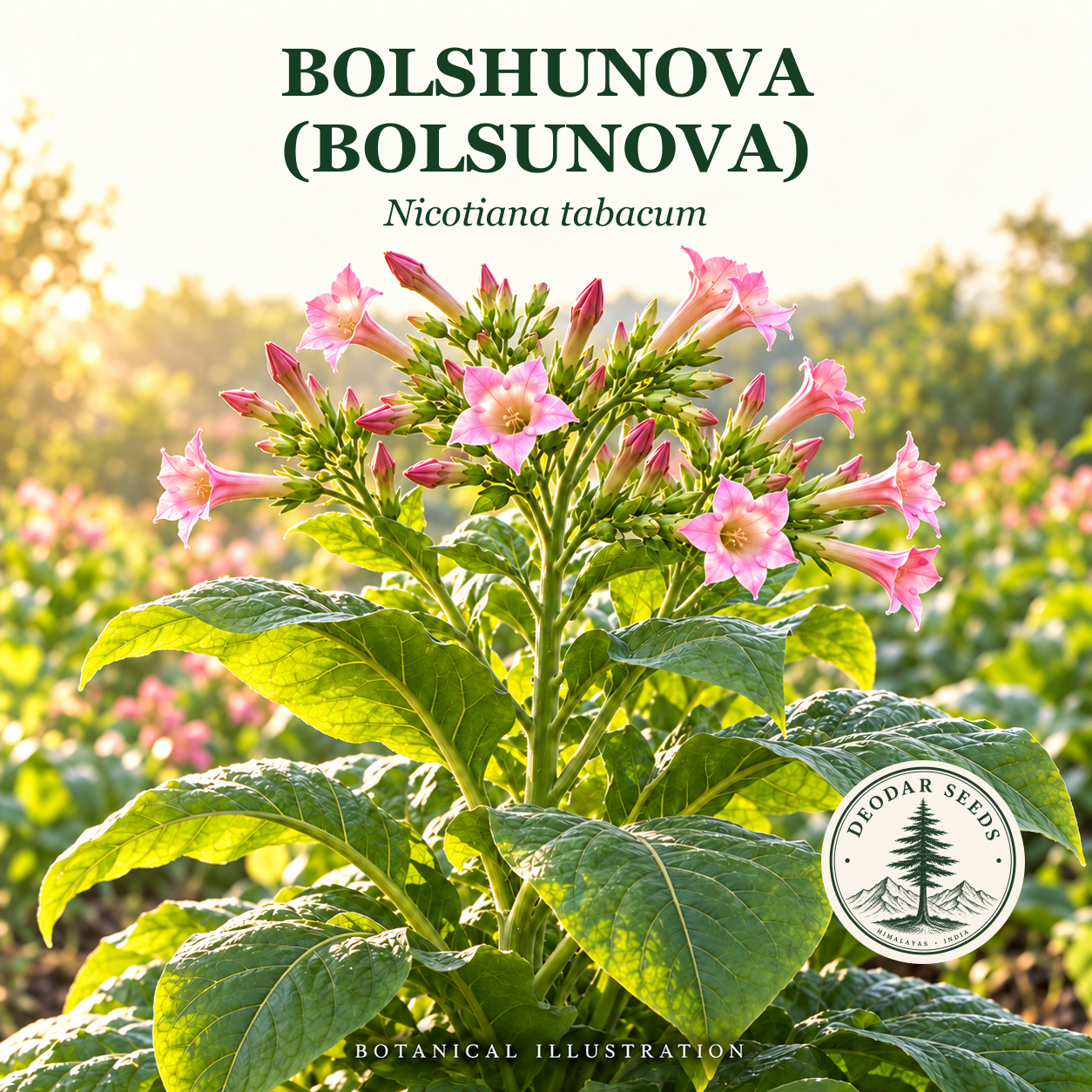 Illustrated cover: BOLSHUNOVA (BOLSUNOVA) (Nicotiana tabacum)