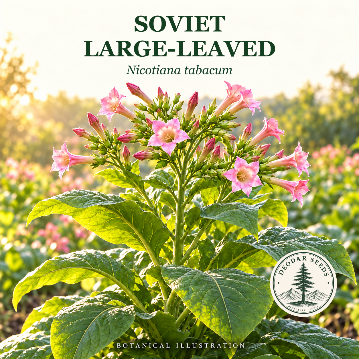 Illustrated cover: SOVIET LARGE-LEAVED (Nicotiana tabacum)